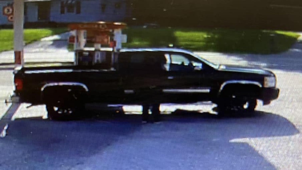 James W. Gentry may be traveling in this pickup truck or a gold Buick Regal, police say.