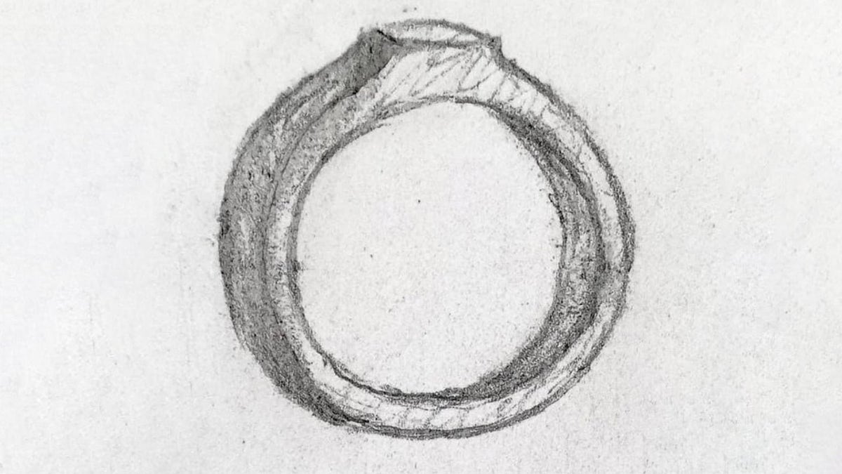 Jenny Urquhart's sketch of the ring.