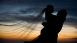 Wedding couple silhouette (iStock)