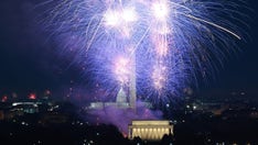 Fourth of July fireworks light up night sky in Washington, DC and New York City