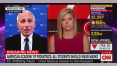Fauci supports medical group's call to mask 3-year-olds and older in school: 'Reasonable thing to do'