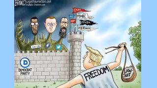 Political cartoon of the day: Slaying the three-headed dragon