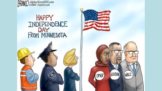 Political cartoon of the day: "With liberty and justice for all"