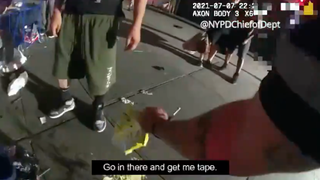 New York police officer saves man's life by patching up chest wound with potato chips bag and tape