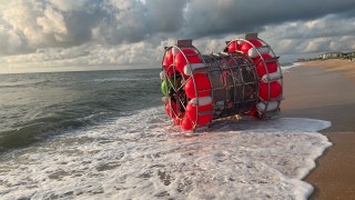 Concerned citizens call police as Florida man washes ashore in strange vessel