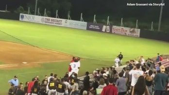 Baseball players and fans brawl at NJ Jackals $1 Beer Night