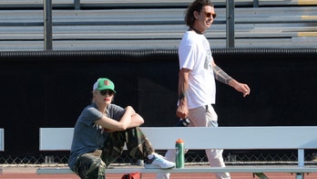 Gwen Stefani, Gavin Rossdale spotted keeping their distance during first reunion since she wed Blake Shelton