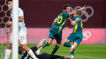 Australia shocks Argentina 2-0 in men's Olympic soccer