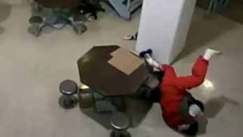 Shocking video allegedly shows accused Parkland school shooter attack jail officer