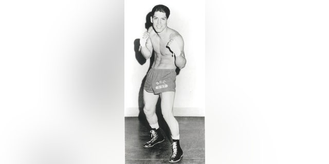 A young Danny Trejo as a boxer.