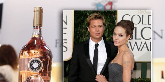 Brad Pitt and Angelina Jolie's wine bottle