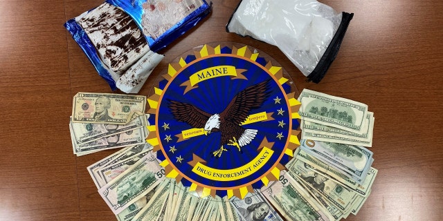 Cocaine disguised as sheet cake (Credit: Maine DEA Facebook page)