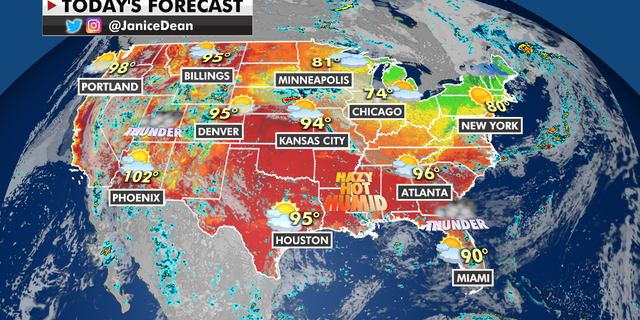 The national forecast for Friday, July 30. (Fox News)