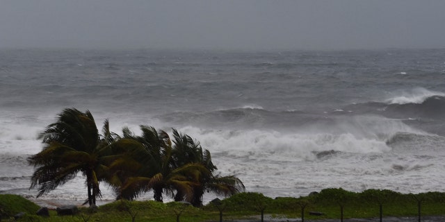 Hurricane Elsa approaches Argyle, St. Vincent, Friday, July 2, 2021. (Associated Press)