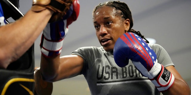 USA Boxing team member Naomi Graham takes part in drills during a media day for the team in Colorado Spring, Colo., Monday, June 7, 2021. With Claressa Shields on to her pro careers in boxing and mixed martial arts, the U.S. team needed a replacement at the weight class Shields has dominated ever since women were allowed to fight at the Olympics nine years ago. USA Boxing found a soldier. (AP Photo/David Zalubowski, File)