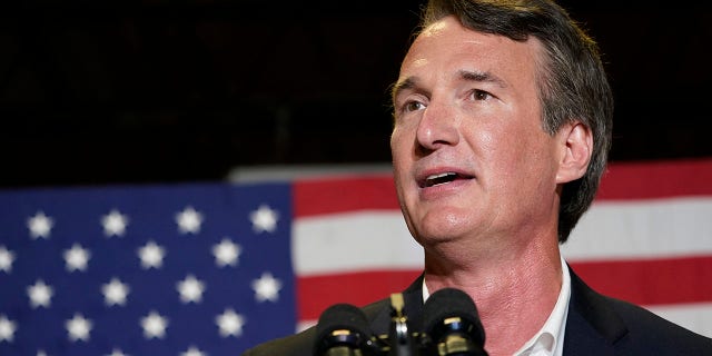 In this May 11, 2021, file photo, Republican gubernatorial candidate Glenn Youngkin speaks during an event in Richmond, Va. Youngkin said he will not participate in a debate hosted by the Virgnia Bar Association this month. (AP Photo/Steve Helber, File)
