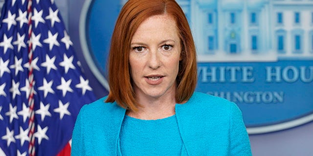 Press secretary Jen Psaki during the daily briefing at the White House on July 15, 2021.