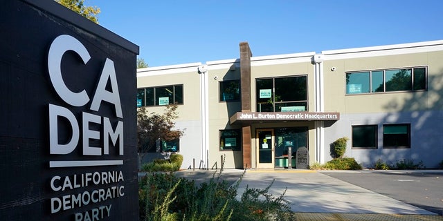 The John L. Burton California Democratic Party Headquarters is seen in Sacramento, Calif., on Friday. Two California men have been charged with plotting to blow up the Democratic Party's headquarters, a bombing they hoped would be the first in a series of politically-motivated attacks, federal prosecutors said. (AP Photo/Rich Pedroncelli)