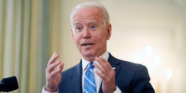 President Joe Biden speaks about the economy and his infrastructure agenda at the White House in Washington on July 19, 2021.