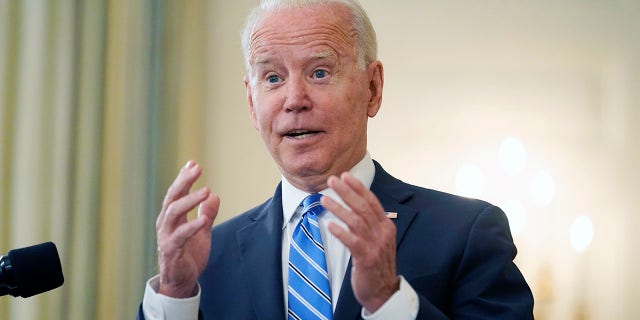 President Joe Biden speaks about the economy and his infrastructure agenda at the White House in Washington on July 19, 2021.