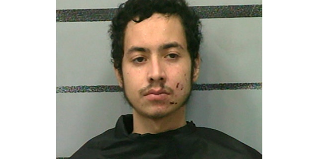 Omar Soto-Chavira is charged in the fatal shooting of a SWAT officer in Texas, prosecutors say. (Lubbock County Detention Center via Associated Press)