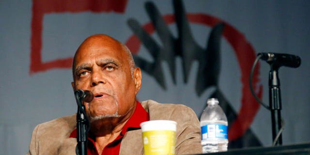 In this June 26, 2014 file photo, Robert "Bob" Moses, Student Nonviolent Coordinating Committee (SNCC) project director in 1964, discusses the importance of Freedom Summer 1964 during the 50th Anniversary conference at Tougaloo College in Jackson, Miss.