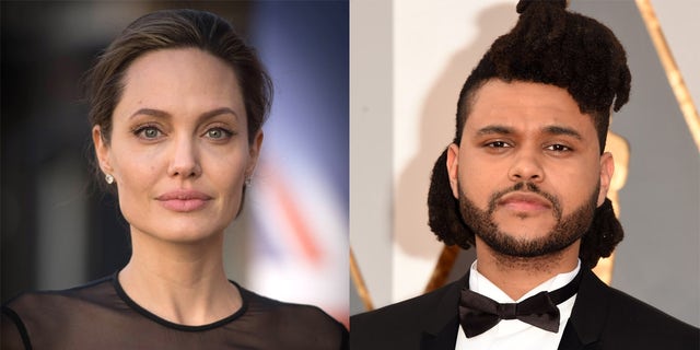 Fans are speculating that The Weeknd's lyrics about a movie star are about Angelina Jolie.
