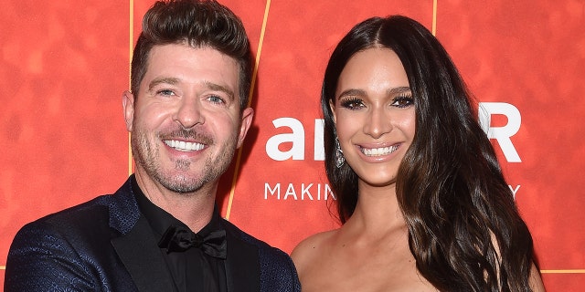 April Love Geary is engaged to and shares three young children with Robin Thicke. (Photo by Axelle/Bauer-Griffin/FilmMagic)