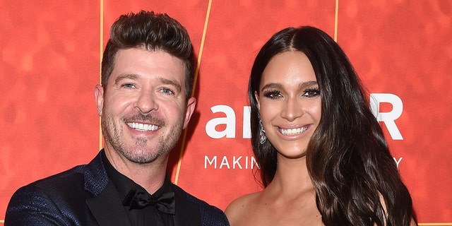 April Love Geary is engaged to and shares three young children with Robin Thicke. (Photo by Axelle/Bauer-Griffin/FilmMagic)