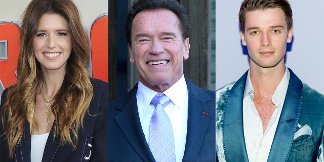 Arnold Schwarzenegger's famous children Katherine and Patrick shared sweet birthday messages online. (Getty Images)