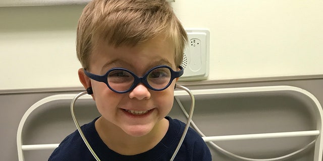 Asher, pictured here, underwent treatment at the Aflac Cancer & Blood Disorders Center clinic at Children's Healthcare in Atlanta.  