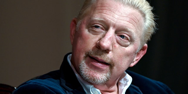 14 October 2020, Saxony-Anhalt, Dessau-Roßlau: Boris Becker, former tennis professional, speaks at an event in Dessau. The Grand Slam winner and Wimbledon winner is a guest at the event series "Anhalt Sport meets legends".