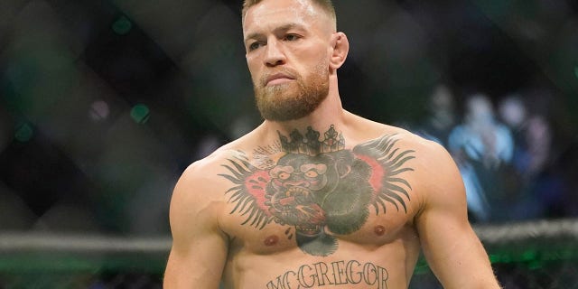 Conor McGregor prepares to fight Dustin Poirier in a UFC 264 lightweight mixed martial arts bout Saturday, July 10, 2021, in Las Vegas.