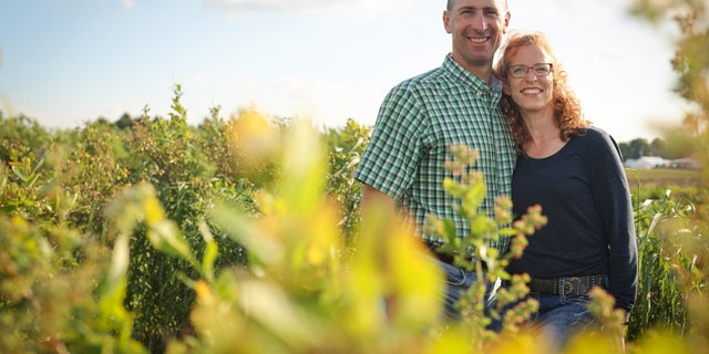 Steve and Bridget Tennes at Country Mill Farms. The Tennes family is in a long-running legal battle with East Lansing, Michigan. 