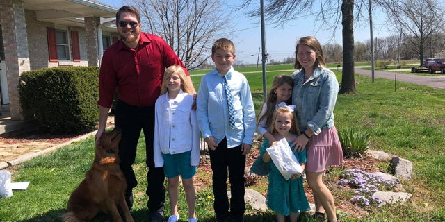 Coultas told Fox he doesn’t think "there was anything special" about donating a kidney, instead saying: "It's part of basic Christian responsibility and duty to love." Coultas is pictured with his family.