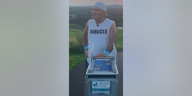 Paul "Paulie" Veneto, 62, will be pushing a beverage cart from Boston’s Logan International Airport to Ground Zero in New York City to honor the flight attendants and crew members who died in the September 11 attacks 20 years ago.