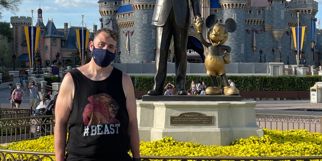 Today, Vysocky weighs about 265 pounds.