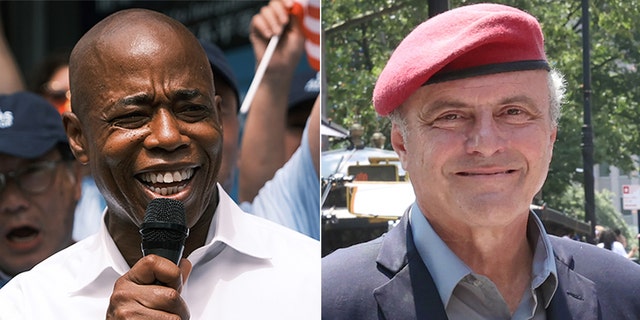 Democratic candidate Eric Adams will take on Republican mayoral hopeful Curtis Sliwa for mayor of New York City. 