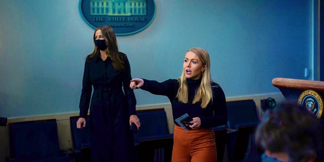 Karoline Leavitt, right, worked as an assistant press secretary in the Trump White House. (Courtesy of Karoline Leavitt)
