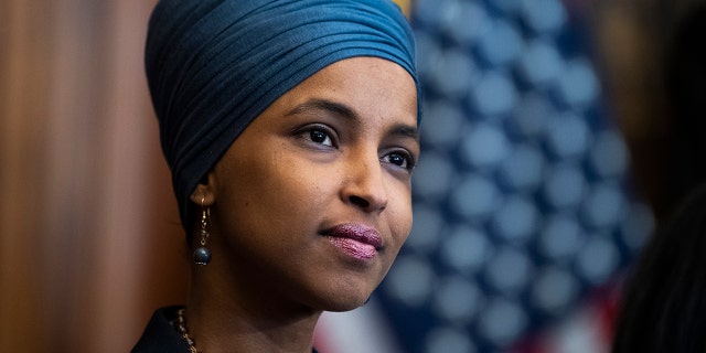 U.S. Rep. Ilhan Omar, D-Minn., is seen at the U.S. Capitol in Washington, June 17, 2021. (Getty Images)