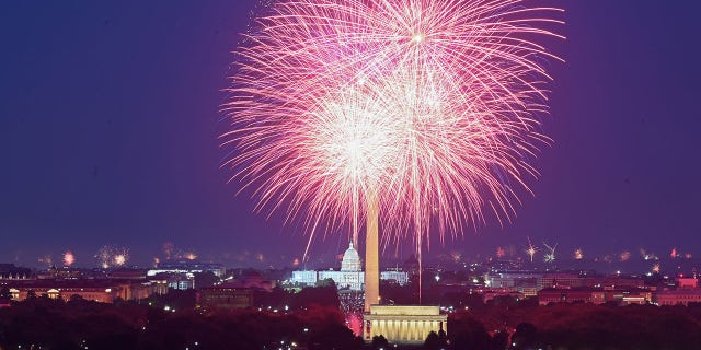 Fireworks on the Fourth of July