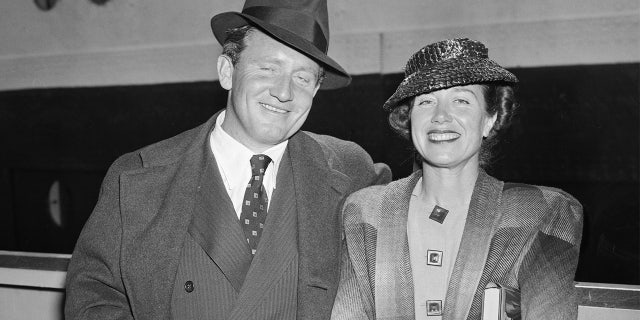 Spencer Tracy with his wife Louise Treadwell Tracy.