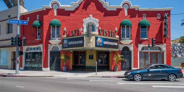 Quentin Tarantino revealed  to Dax Shepard that he purchased the Vista Theatre in the Los Feliz neighborhood of Hollywood in Los Angeles, Calif.  (AaronP/Bauer-Griffin/GC Images)