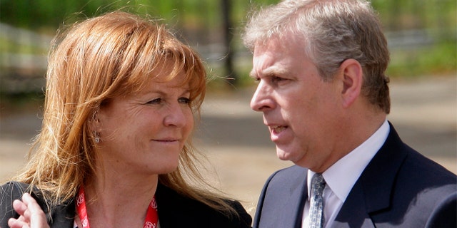 Sarah Ferguson, The Duchess of York, (L) with ex-husband HRH Prince Andrew, The Duke of York (R)