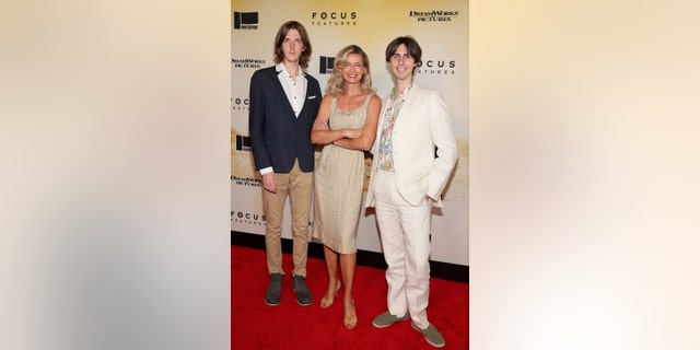 Paulina Porizkova attended the movie premiere with her sons Oliver Orion Ocasek and Jonathan Raven Ocasek.
