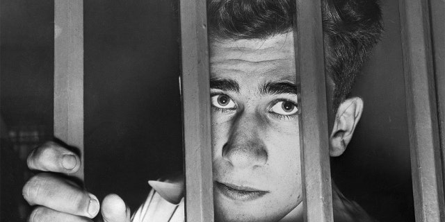 William Heirens, a 17-year-old suspect in the Degnan kidnap slaying, appears calm in his cell at the Cook County Jail. Police announced his fingerprints matched a print found in the hotel room in Chicago, where Frances Brown was murdered December 10, 1945.