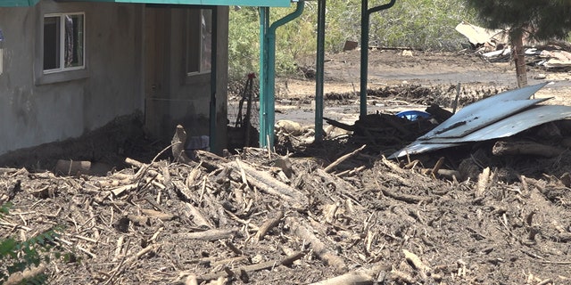 Residents say the flash flood lasted only 15 minutes and caused all this damage. (Stephanie Bennett/ Fox News)