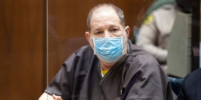 Former film producer Harvey Weinstein listens in court during a pre-trial hearing for Weinstein, who was extradited from New York to Los Angeles to face sex-related charges in Los Angeles, California on July 29, 2021. Weinstein is accused of sexually assaulting five women in Los Angeles between 2004 and 2013, when former actress Lauren Young alleges the 