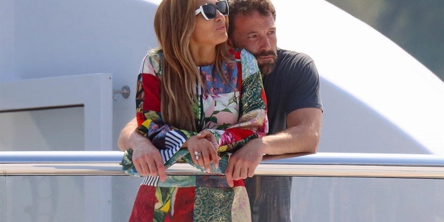 Jennifer Lopez and boyfriend Ben Affleck pictured packing on the PDA while on a romantic cruise aboard a yacht in the south of France.