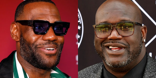 Shaquille O’Neal (right) blasted LeBron James over his claim that the NBA started the 2020-21 season too soon, causing an uptick in injuries.